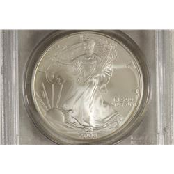 2006 AMERICAN SILVER EAGLE PCGS MS69 1ST STRIKE