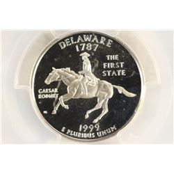 1999-S SILVER DELAWARE QUARTER PCGS PR69 DCAM