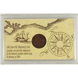 209 YEAR OLD SHIPWRECK COIN FROM THE SHIPWRECK OF