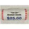 Image 1 : $25 ROLL OF 2010 ABRAHAM LINCOLN PRESIDENTIAL $'S