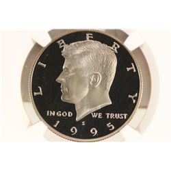 1995-S KENNEDY HALF DOLLAR NGC PF69 ULTRA CAMEO