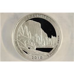 2010-S SILVER YOSEMITE N.P. QUARTER ANACS PR70