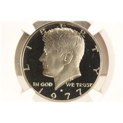 1977-S KENNEDY HALF DOLLAR NGC PF69 ULTRA CAMEO