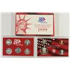 Image 1 : 1999 US SILVER PROOF SET (WITH BOX)