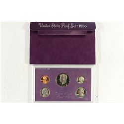 1986 US PROOF SET (WITH BOX)