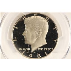 1981-S TYPE I KENNEDY HALF DOLLAR PCGS PR69 DCAM