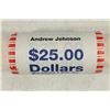 Image 1 : $25 ROLL OF 2008 ANDREW JACKSON PRESIDENTIAL $'S