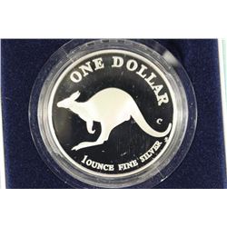 1998 AUSTRALIA $1 SILVER PROOF KANGAROO