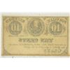 Image 2 : CIVIL WAR ERA 10 CENT OBSOLETE BANK NOTE