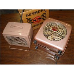 TWO VINTAGE HEATERS
