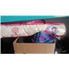 Image 1 : CANADIANA INSTANT DOME TENT AND BOX OF BACKPACKS