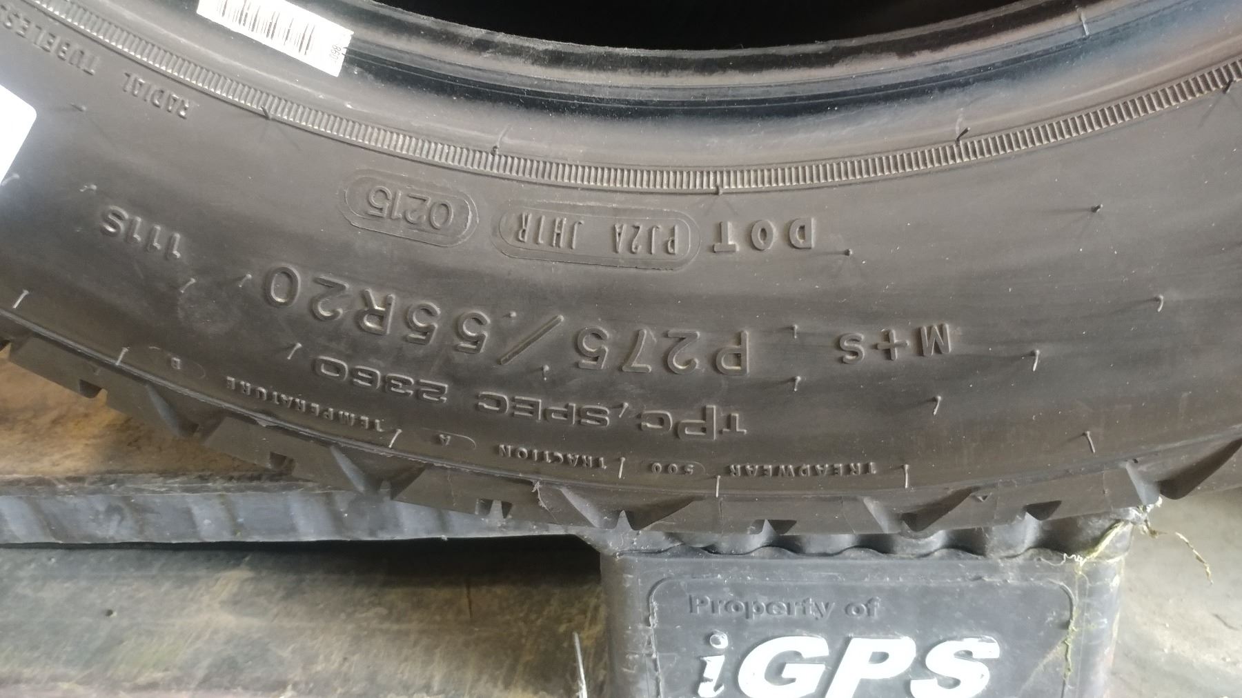 FOUR GOODYEAR WRANGLER P275/55R20 LIKE NEW TIRES