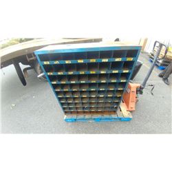 BLUE METAL SHOP ORGANIZER