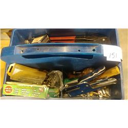 BLUE TRAY OF VARIOUS TOOLS
