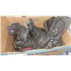 Image 1 : BOX OF STEEL TOE BOOTS AND JORDANS