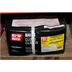 BOX OF 3-1/2 INCH COMMON NAILS