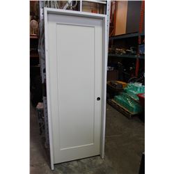 NEW 30 INCH LEFT HAND SWING DOOR 2X4 JAM 1-3/8 INCH HOLLOW CORE