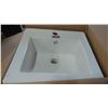 Image 1 : NEPTUNE CERAMIC DROP IN SQUARE SINK 16 3/8" BY 16 3/8" BY 7"