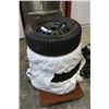 Image 1 : SET OF FOUR 195/60R15 WINTER TIRES ON 4 BOLT RIMS