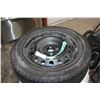 Image 2 : SET OF FOUR 195/60R15 WINTER TIRES ON 4 BOLT RIMS