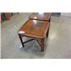 Image 2 : PAIR OF WALNUT ENDTABLES