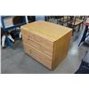 Image 2 : OAK LATERAL FILING CABINET WITH KEY