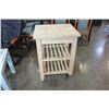 Image 1 : BUTCHER BLOCK TOP KITCHEN CART