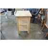 Image 2 : BUTCHER BLOCK TOP KITCHEN CART