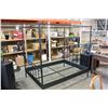 Image 1 : QUEENSIZE BLACK METAL BED FRAME