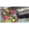 Image 1 : 4 DOZEN SILK FLOWERS AND LAPTOP BAG