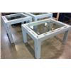 Image 2 : 3 PIECE PAINTED COFFEE TABLE SET