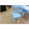 Image 2 : BLUE TABLE AND FOUR CHAIRS