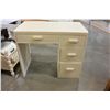 Image 1 : PAINTED WHITE SINGLE PEDASTEL DESK