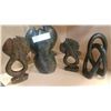 Image 1 : FOUR SOAPSTONE FIGURES