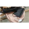 Image 1 : LEATHER TOTE BAG AND 2 BLACK LEATHER PURSES