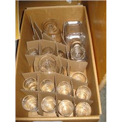 BOX OD CRYTAL AND BOX OF STEMWARE