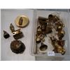 Image 1 : BOX OF BRASS ORANMENTS FROG CATS AND FIGURES