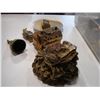 Image 2 : BOX OF BRASS ORANMENTS FROG CATS AND FIGURES
