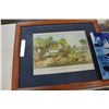 Image 2 : LEATHER HORSE WALL HANGING FRAMED PICTURE AND SEA PLAQUE AND FRAME