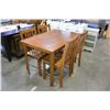 Image 1 : MAPLE DINETTE TABLE AND FOUR CHAIRS