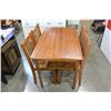 Image 3 : MAPLE DINETTE TABLE AND FOUR CHAIRS