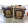 Image 1 : PAIR OF VINTAGE 2 DRAWER NIGHTSTANDS