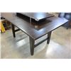 Image 2 : BROWN DINING TABLE WITH LEAF