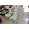 Image 1 : 6 OAK DINING CHAIRS