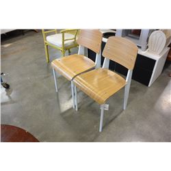 TWO NEW MODERN STURDY CHAIRS RETAIL 180 EACH