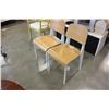 Image 1 : TWO NEW MODERN STURDY CHAIRS RETAIL 180 EACH