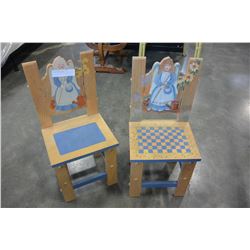 2 PINE KIDS CHAIRS