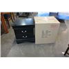 Image 1 : PAIR OF NEW AVENZA BLACK NIGHTSTANDS RETAIL $249 EACH
