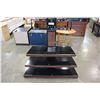 Image 1 : BRAND NEW MODERN WOOD FINISH AND GLASS 3 IN 1 TV STAND FOR TVS UP TO 52 INCHES,