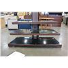 Image 3 : BRAND NEW MODERN WOOD FINISH AND GLASS 3 IN 1 TV STAND FOR TVS UP TO 52 INCHES,